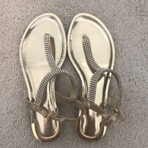 GIANNI BINI GOLD SANDALS